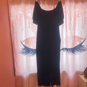 Elegant Black Off-Shoulder Romper